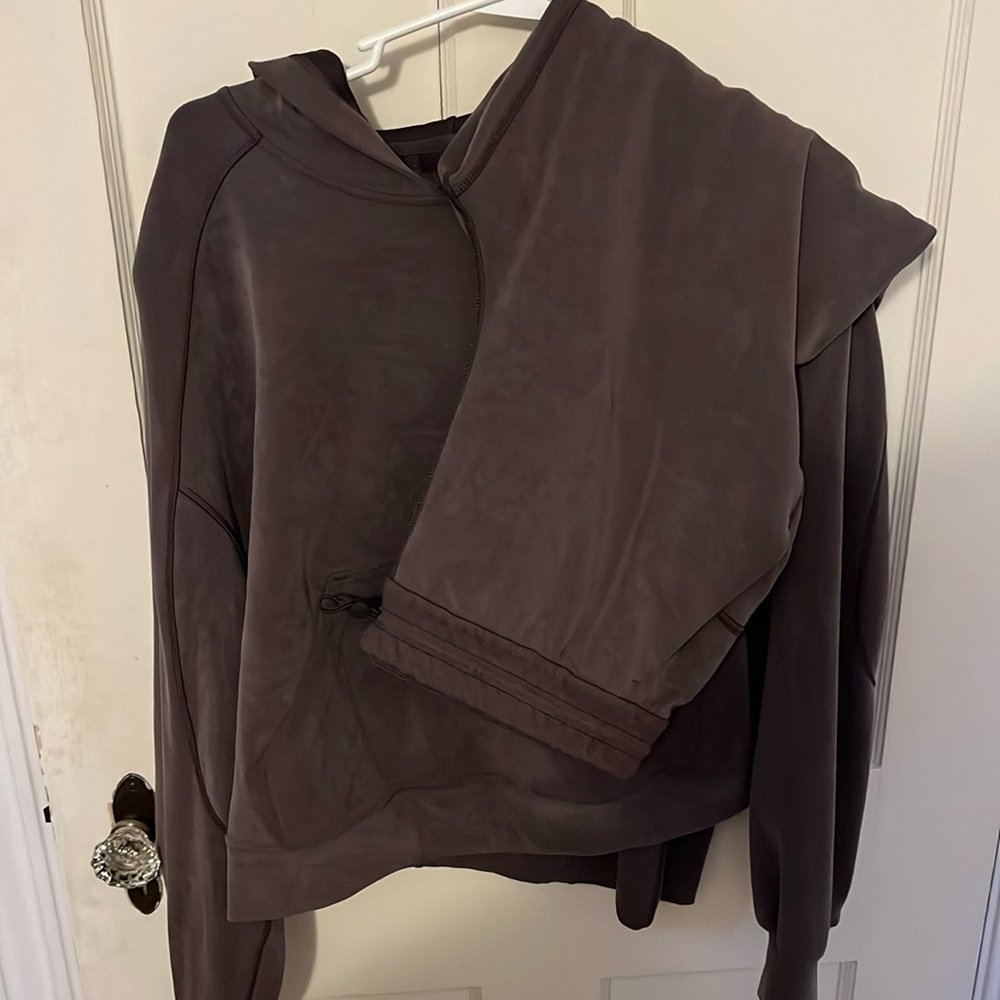 lulu lemon softstreme hoodie & sweatpant set